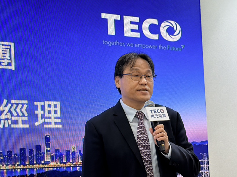 東元參展「2026台灣國際智慧能源週暨淨零永續展」。圖為總經理高飛鳶。（記者歐宇祥攝）