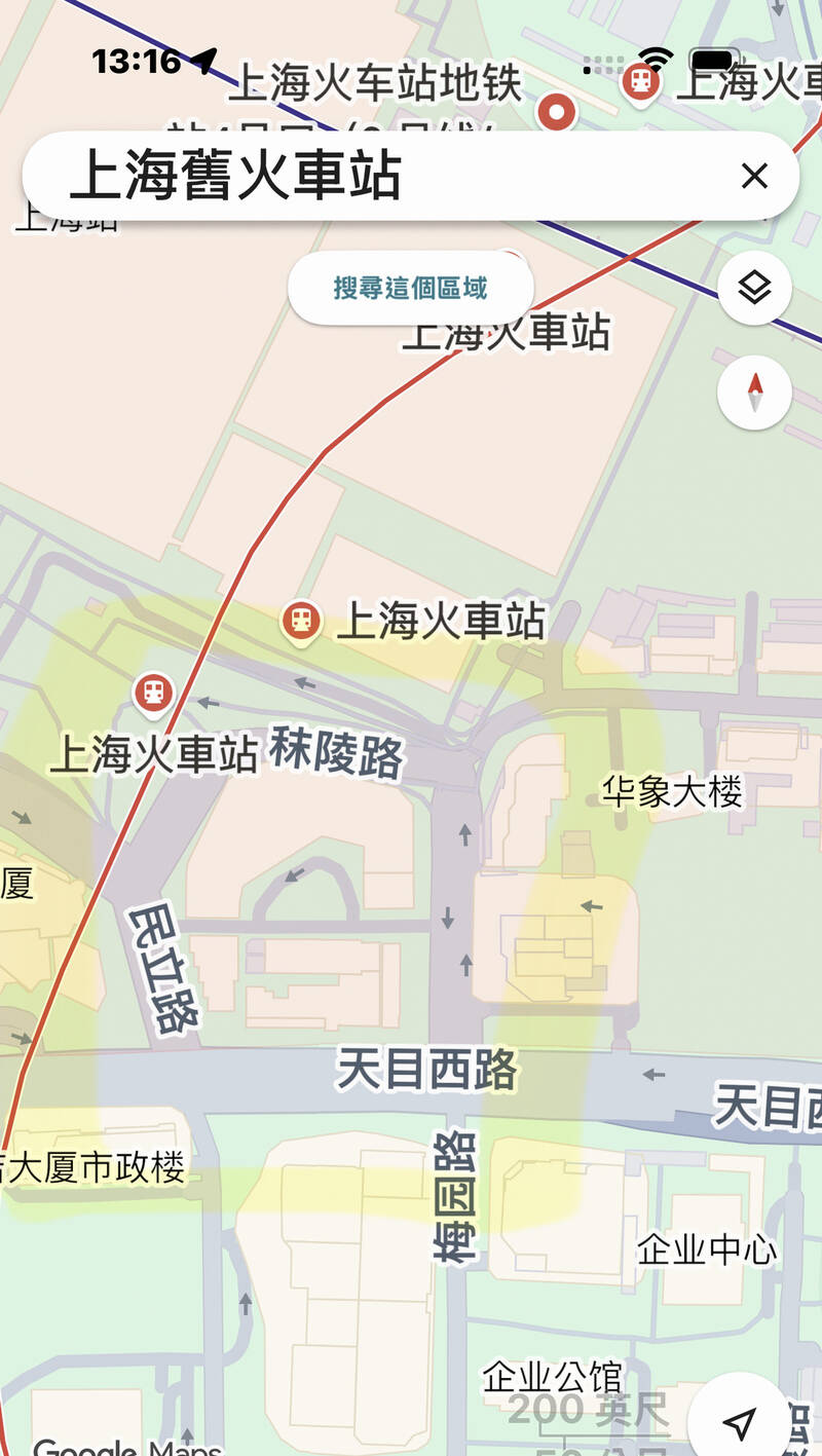 螢光筆圈起來的區域所進行的舊城改造利益，傳出是中共賞給某重量級在野立委的「獎勵」。