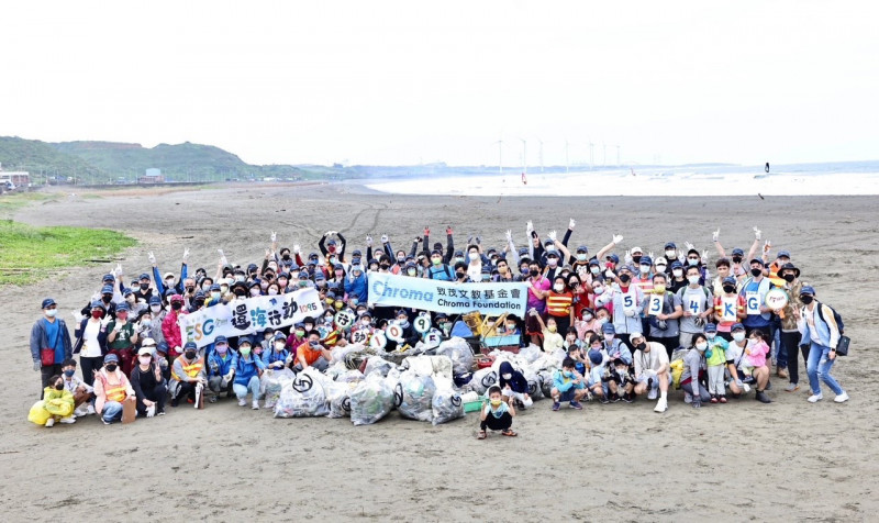 致茂落實ESG   員工淨灘清出534公斤海廢