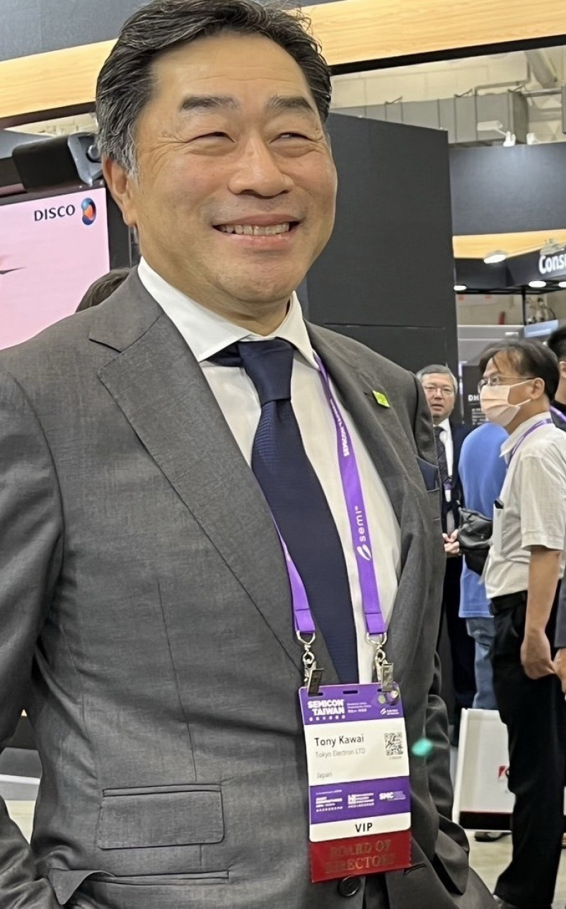 台灣半導體展9/10登場    東京威力科創社長河合利樹將來台