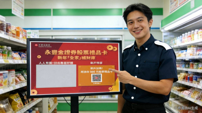 最高十倍奉還！永豐金證「股票禮品卡」 首創便利商店投資新模式