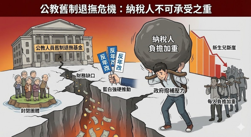 新生兒斷崖3》軍公教退撫撥補壓力大 繳稅人越少扛越重