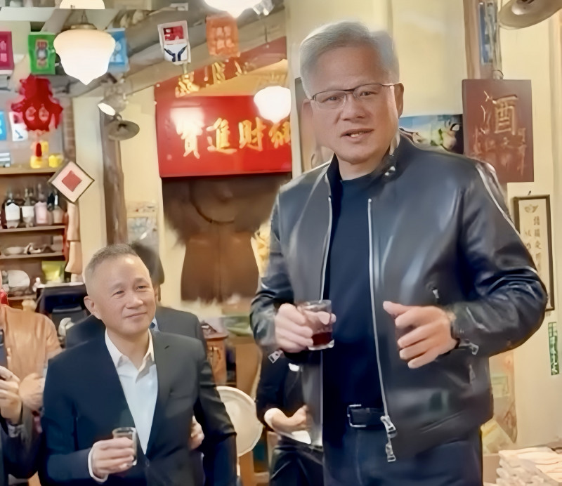 台廠供應鏈齊聚磚窯兆元宴  黃仁勳席間致詞一次看