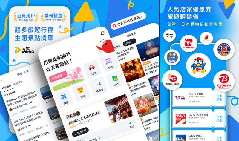 和泰集團「去趣chicTrip」平台以百萬筆旅遊數據 進軍日本跨境旅遊市場