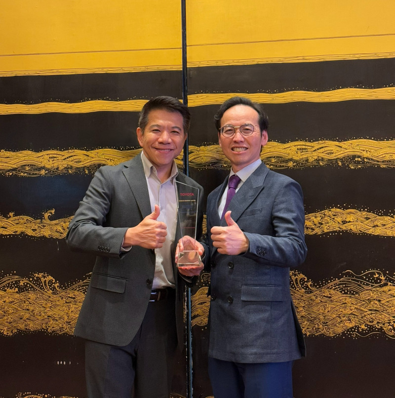 和泰集團小金雞車美仕 拿下日本豐田汽車亞洲最佳用品供應商獎