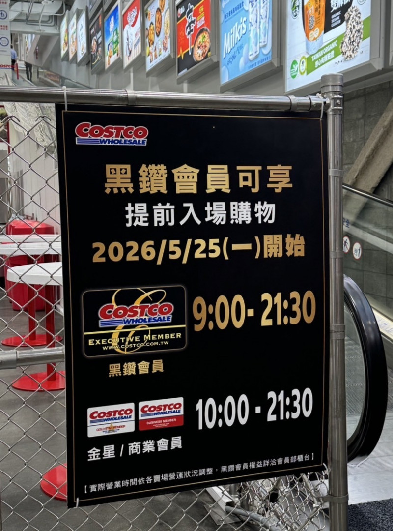 台灣好市多創首例！黑鑽會員25日起「提早一小時」入場