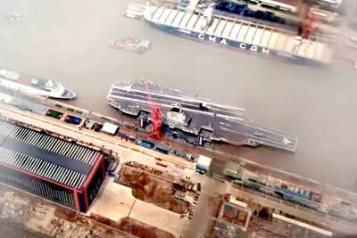 航空兵力組建規劃？「福建號」同時出現多款艦載機模型
