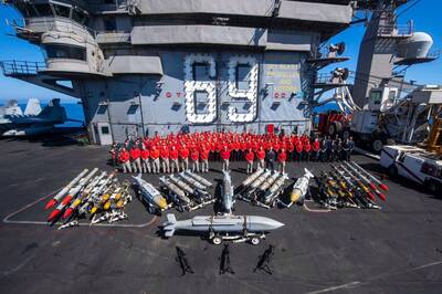 9個月打770枚飛彈 美「艾森豪」航艦打擊群中東秀驚人火力