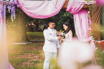 99對新人長長久久 海、空軍集團婚禮「韓裔新娘」成畫面亮點