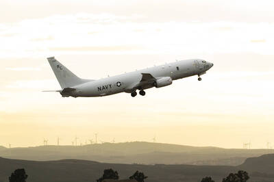 就在中共「軍事行動」後 美軍P-8A反潛機今第四度飛過台海