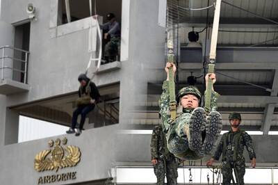 實際跳下「秒嚇破膽」 記者實測航特部高跳台＆VR模擬訓練