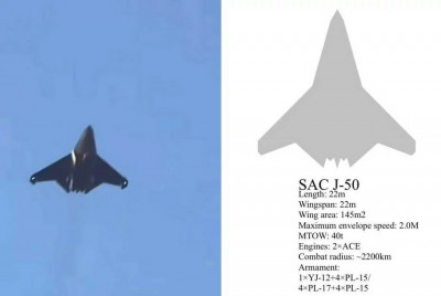 中國殲-50匿蹤戰機亮相 性能與技術細節揭露