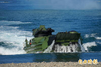 續作搶灘機動先鋒 海軍陸戰隊15.01億買AAV7兩棲突擊車零附件