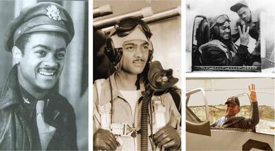 最後的「紅色尾翼」... 美軍首批「黑人飛行員」Stewart百歲辭世