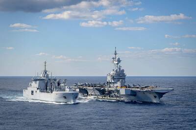 法航艦打擊群完成「拉佩魯茲」演習 下站將北上前進西太平洋