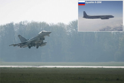 諜影幢幢！俄Il-20M偵察機挑戰北約底線 英颱風戰機波蘭緊急攔截