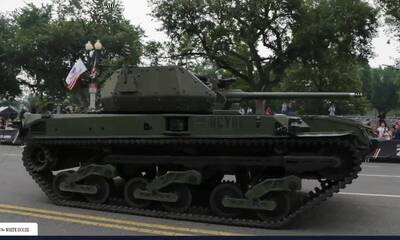 【影】跟著機械狗一同在美軍閱兵亮相 Ripsaw M5無人戰鬥車成看點