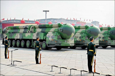 瑞典智庫：中國核彈頭數量逾600枚 增幅20％快於其他國家