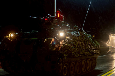 漢光41》模擬共軍特工滲透軍港破壞  CM21甲車開進測天島基地防衛