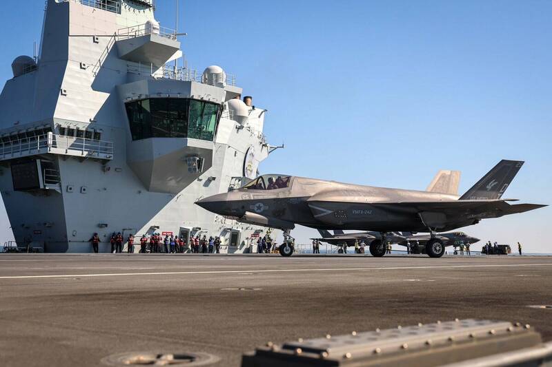 美陸戰隊F-35B加入英國航艦 參與印太部署行動