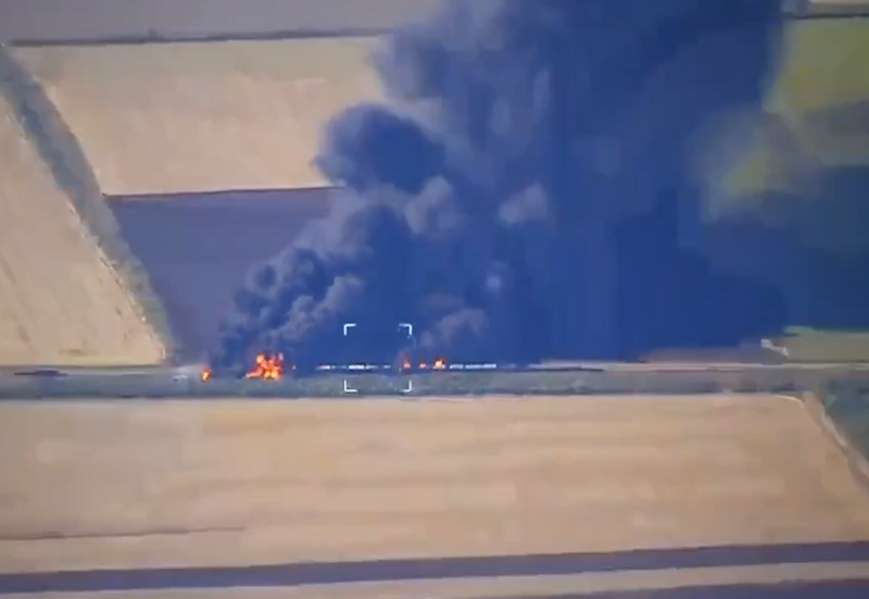 俄炸我也炸！烏軍反擊轟俄補給列車 大爆炸第一視角曝光