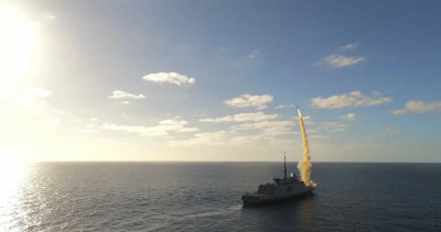 法國防空巡防艦亞爾薩斯號 試射「紫苑30」成功攔截超音速靶彈