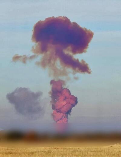 【影】俄羅斯洲際飛彈試射失敗爆炸 有毒紫色雲霧飄散俄官方拒回