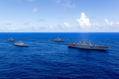 美日印澳「馬拉巴爾」關島合體 韓潛艦同步加入反潛操演