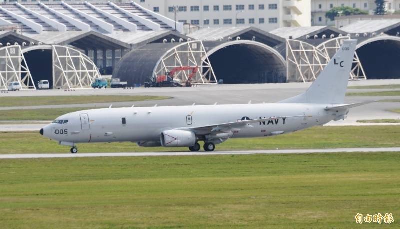 美軍P-8A突飛台海「畫中線」。（資料照）