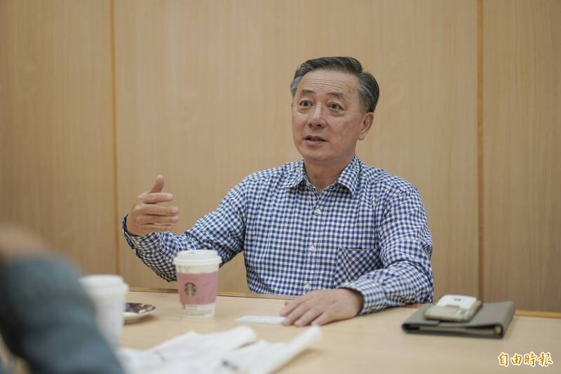 胡振東表示，美國對台軍售案皆經過美國、我國充分溝通。（記者涂鉅旻攝）