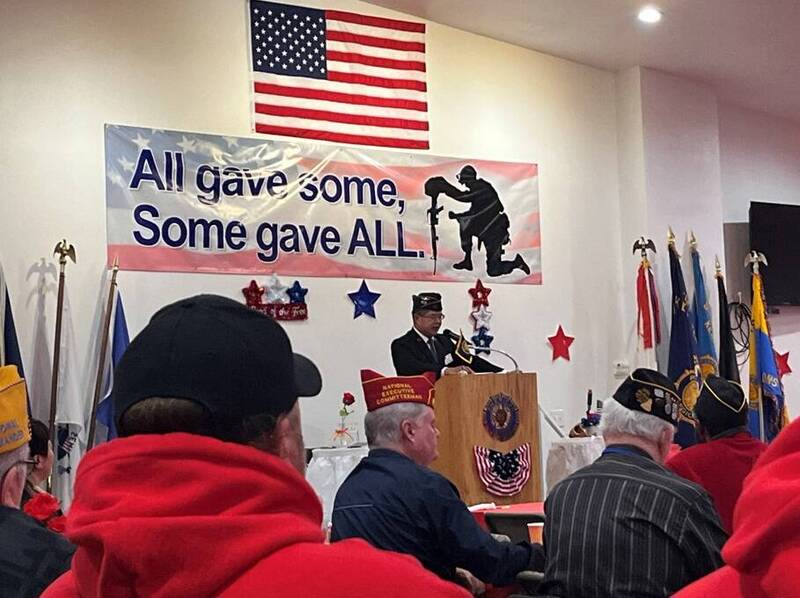 退輔會榮光組倪參事今年4月底參加「美國退伍軍團協會」（American Legion）阿拉斯加區會年會，為唯一受邀之外賓。（退輔會網站）