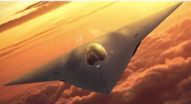 亨特認為，既然有些能力仍駐留在空軍部隊中，那麼可以探討還缺乏什麼，才能提供我們所需的全部戰力。這一轉變是為了應對NGAD最初高昂的價格，以及成本與帶來效益的CP值。圖為NGAD最初的構想圖之一。（圖片取自洛克希德馬丁）