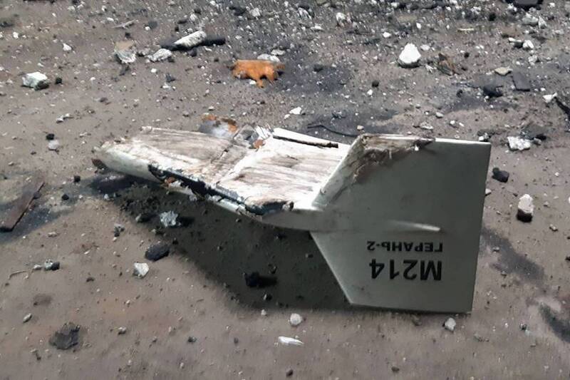 烏軍9日攻擊位於俄羅斯南部的一座無人機基地。圖為伊朗自殺無人機殘骸。（美聯社）