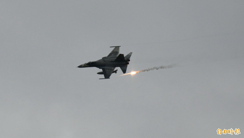 空軍火力支援聯勇操演。（記者蔡宗憲攝）