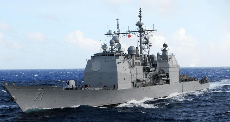 民眾黨立委林憶君建議，我國作戰艦普遍老舊，國防部可向美方爭取「提康德羅加級巡洋艦」，補足下一代防空作戰艦完成之前的戰力空隙。 （美國海軍水面艦隊網站）