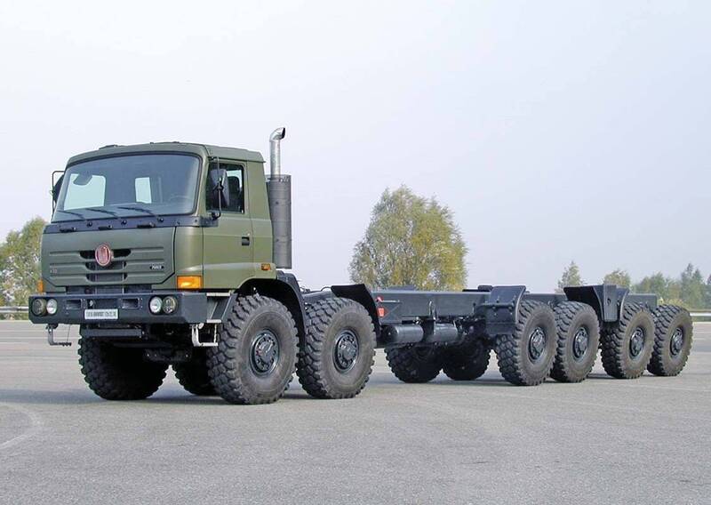 軍方規劃引進捷克TATRA FORCE公司生產丶具一體成型底盤的12輪驅動（12X12）軍規特種輪型車輛，擔任「擎天極音速巡弋飛彈」的發射儎台，並且整合射控系統。（圖：取自TATRA FORCE公司網站）