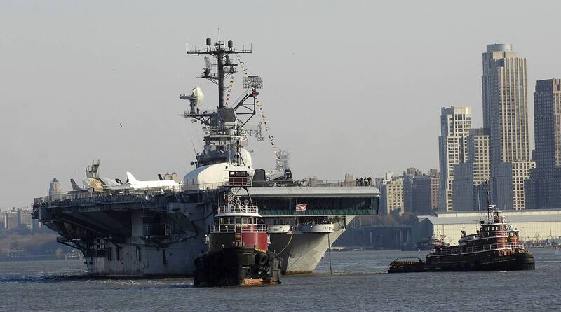 無畏號航空母艦為美軍傳奇軍艦，曾參與第二次世界大戰、韓戰、越戰，現已成博物館。（路透社檔案照）