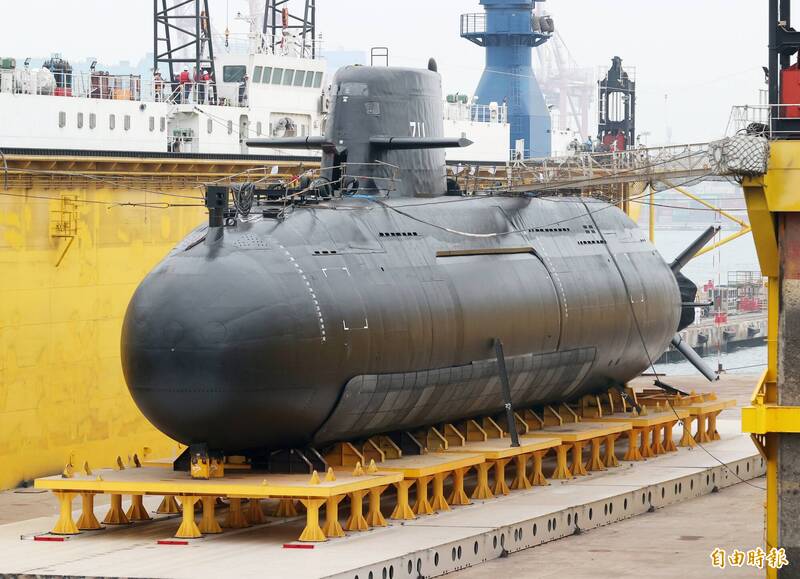 國造潛艦海鯤號。（資料照）