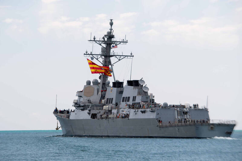 美國海軍伯克級驅逐艦「普雷貝爾號」（DDG 88）。（美軍DVIDS網站）