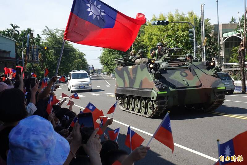 圖為去（2024）年投入漢光40號演習的陸軍機步333旅官兵。（本報資料照，記者陳彥廷攝）