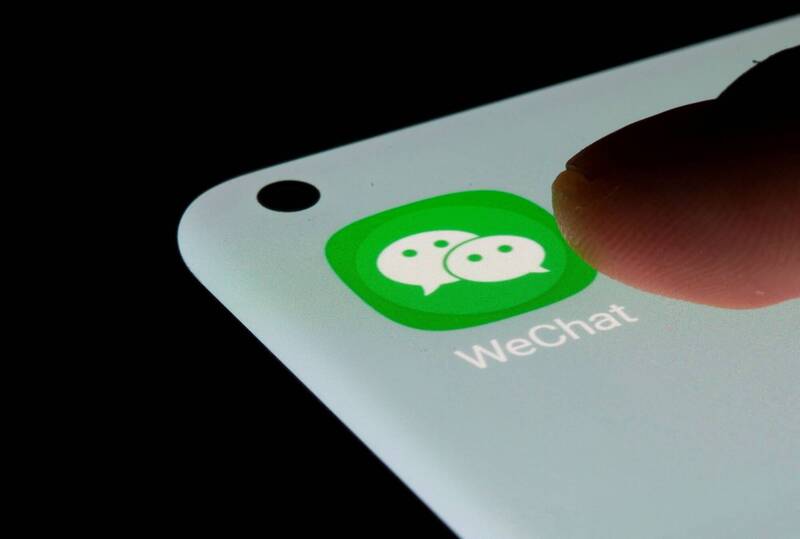 中國通訊軟體「微信」（Wechat）。（路透資料照）