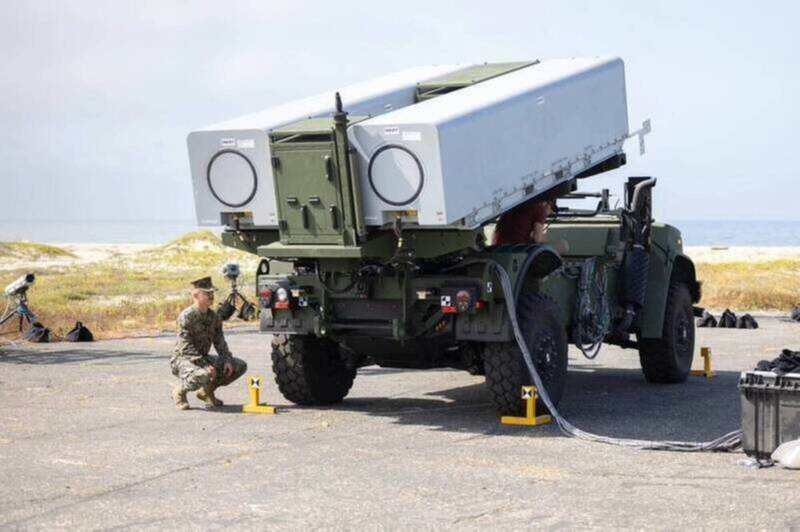 美軍陸戰隊操作的NMESIS，就是以海軍打擊飛彈為主要武器。（圖取自美軍DIVDS網站）
