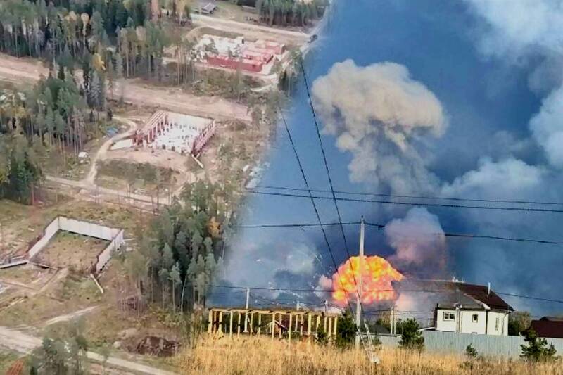 距莫斯科60公里發生大爆炸 俄軍10萬噸飛彈、砲兵彈藥一次掰掰