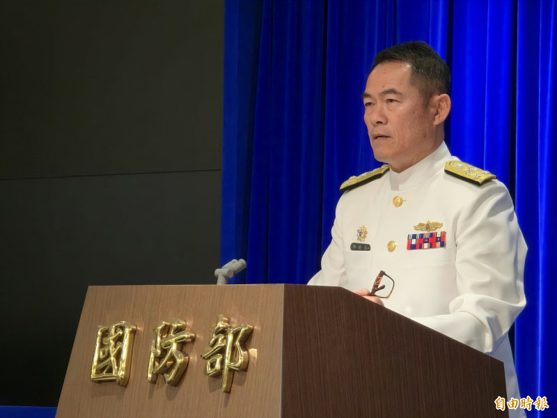 海軍司令部參謀長邱俊榮中將。（記者方瑋立攝）