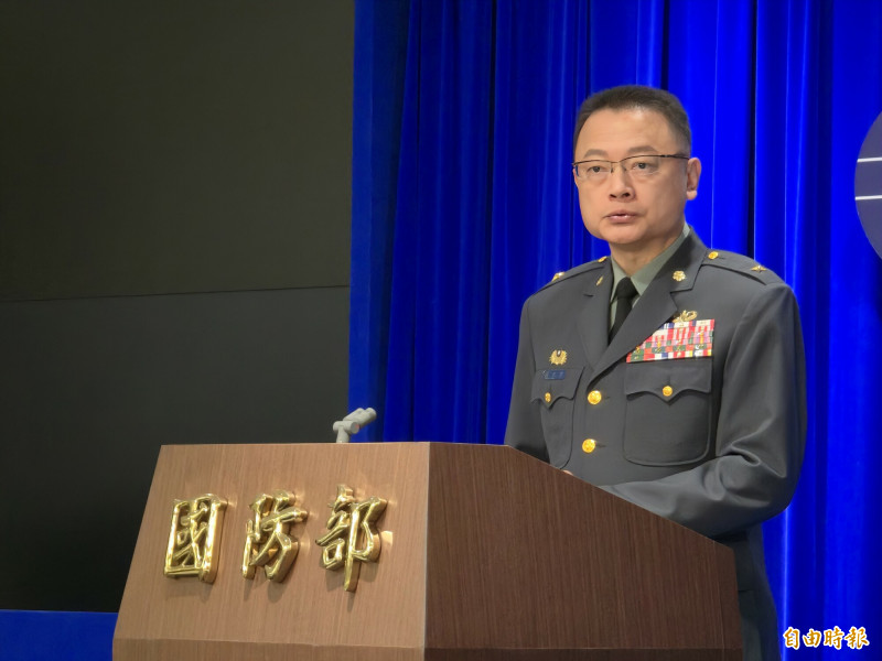 國防部發言人孫立方少將。（記者方瑋立攝）