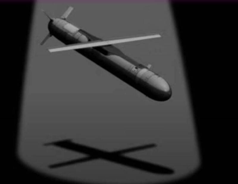 「黑箭」（Black Arrow）小型巡弋飛彈（SCM）。（圖取自Leidos公司網站影片。）