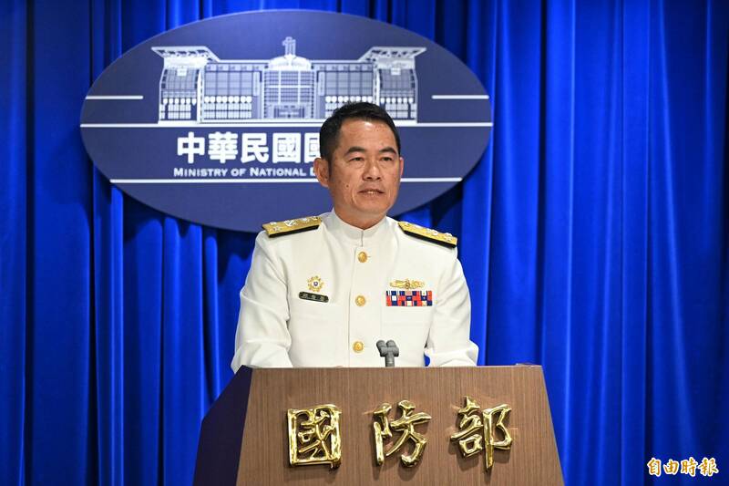 海軍司令部參謀長邱俊榮中將。（記者張嘉明攝）