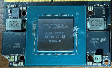 V2U無人機內部使用的核心運算單元，美國輝達（NVIDIA）公司出品的Jetson Orin處理器。（圖取自GUR專頁）