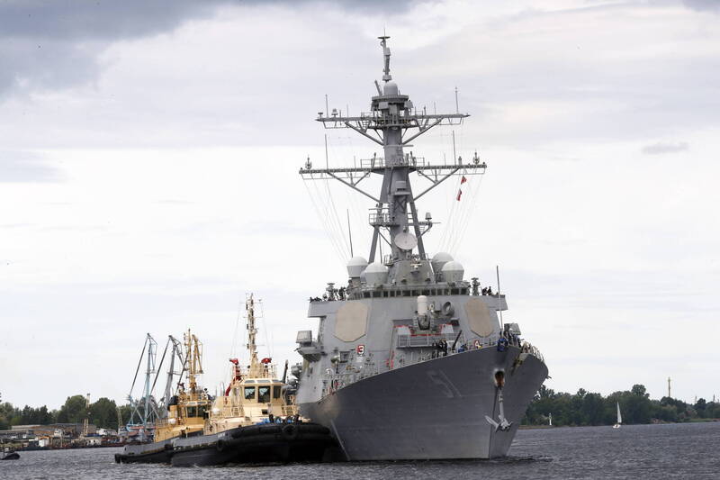 美國海軍明年度造艦預算偏低，引發共和黨籍議員擔憂。圖為伯克級驅逐艦伯克號（DDG 51）。（歐新社檔案照）