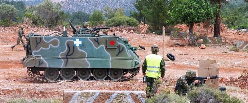 希臘陸軍的M113裝甲運兵車。（希臘陸軍參謀總部官方Facebook）